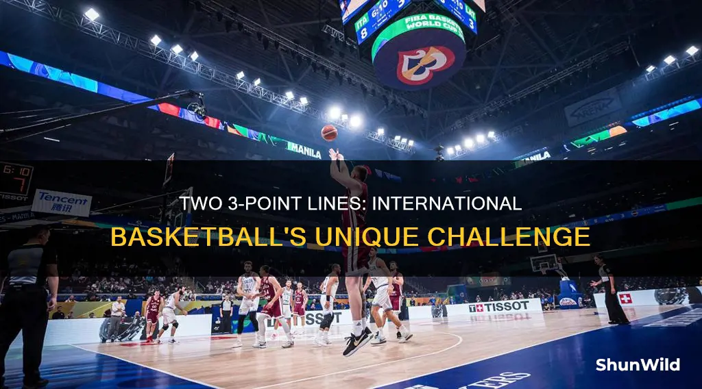 why does international basketball have two 3 point lines