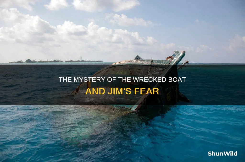 why does jim not go near the wrecked boat