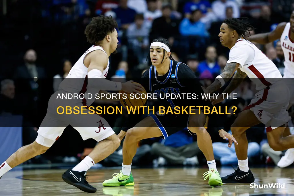 why does my android keep updating basketball scores