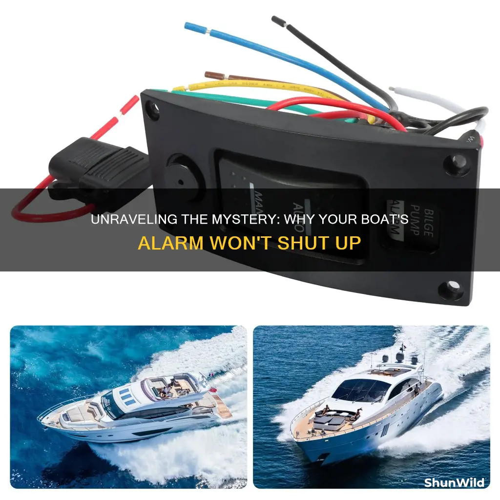 why does my boat alarm go off