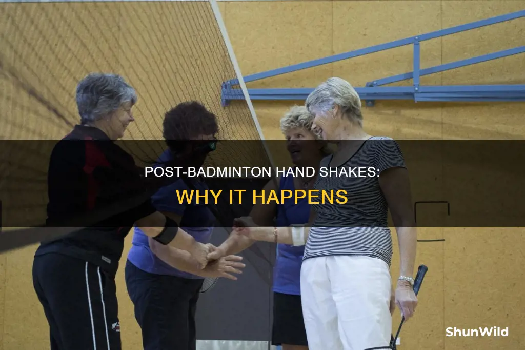 why does my hands shake after playing badminton
