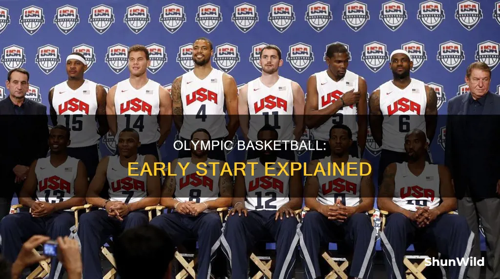 why does olympic basketball start early