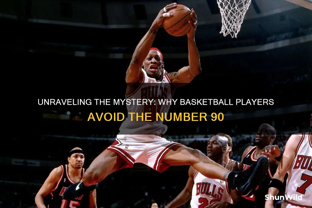 why dont basketball playerd use numbers 90