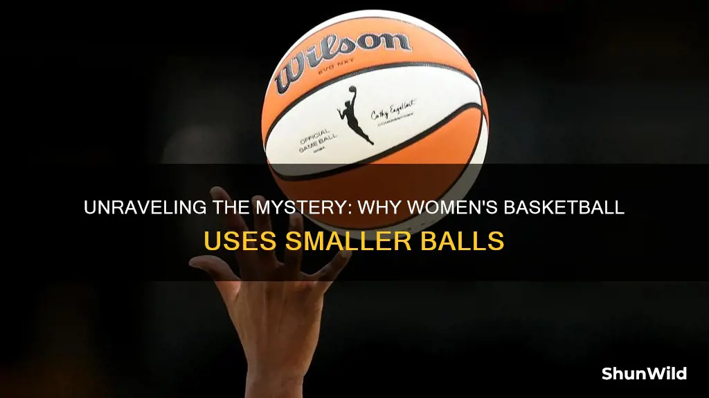 why dowomen use smaller balls in basketball