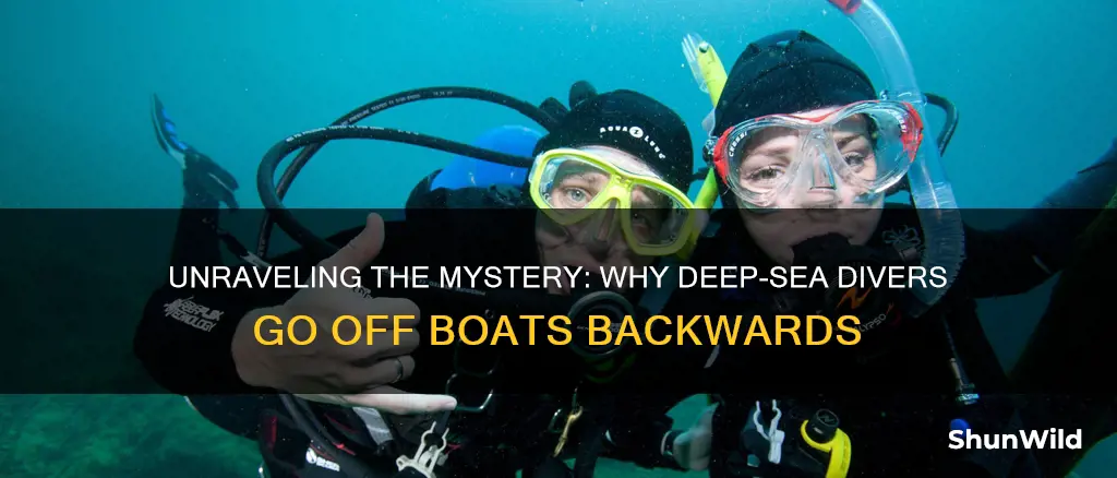 why dp divers go off boat backwards