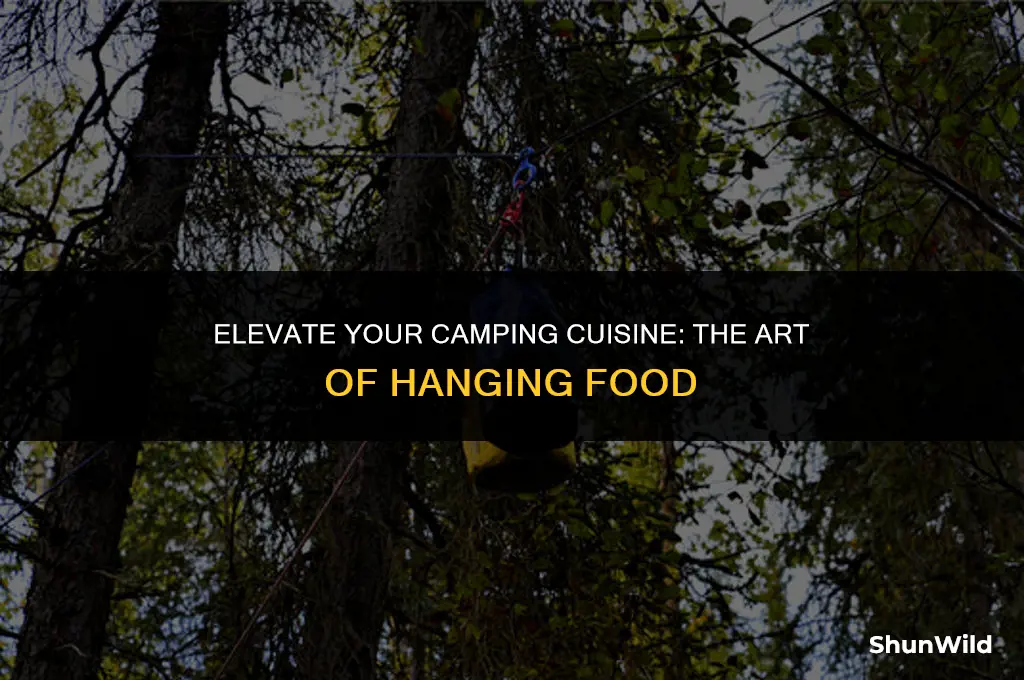 why hang food when camping