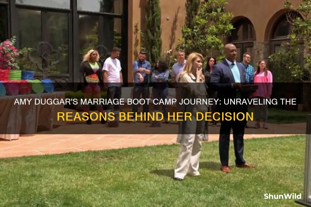 why is amy duggar on marriage boot camp