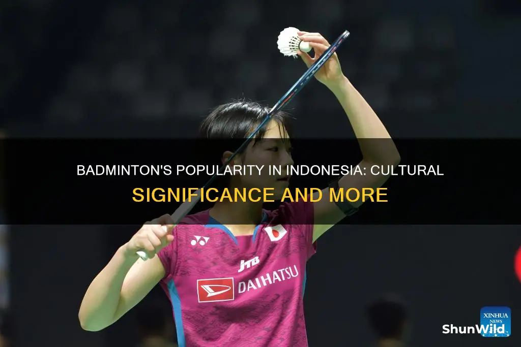 why is badminton popular in indonesia