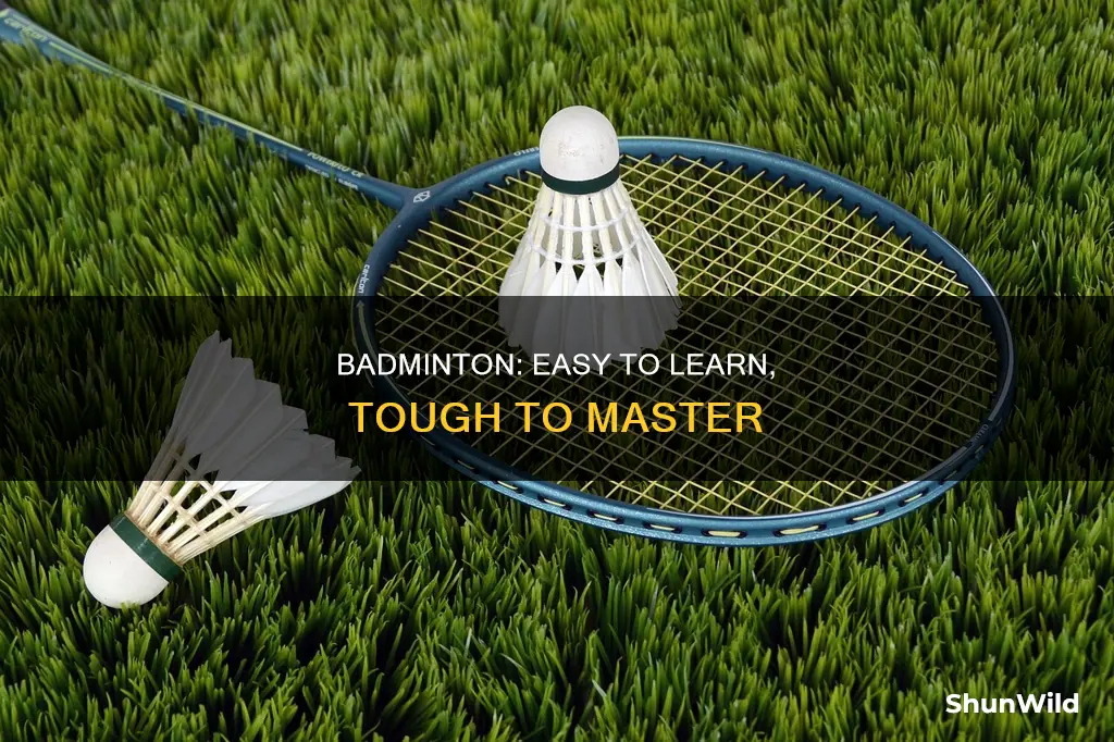 why is badminton so easy