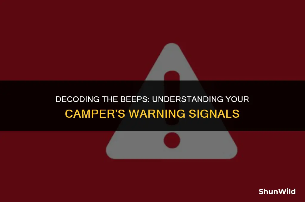 why is camper beeping