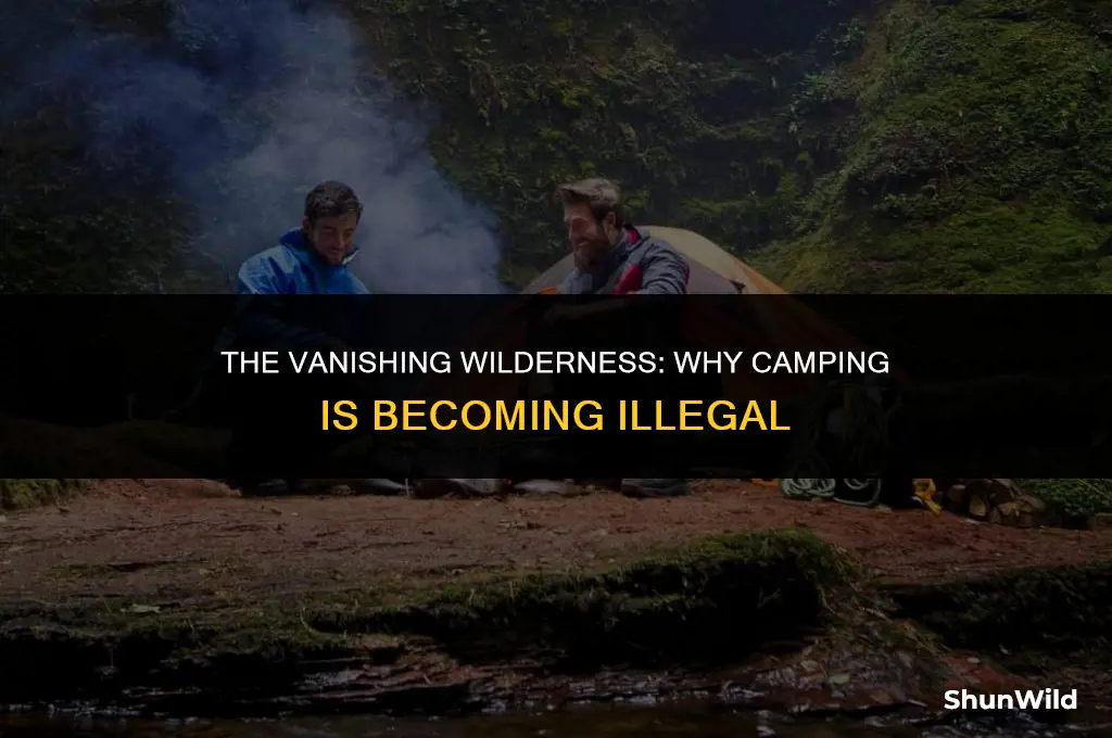 why is camping becoming illegal