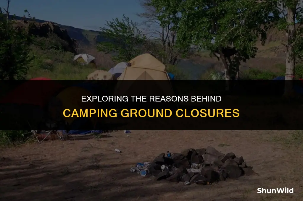 why is camping closed