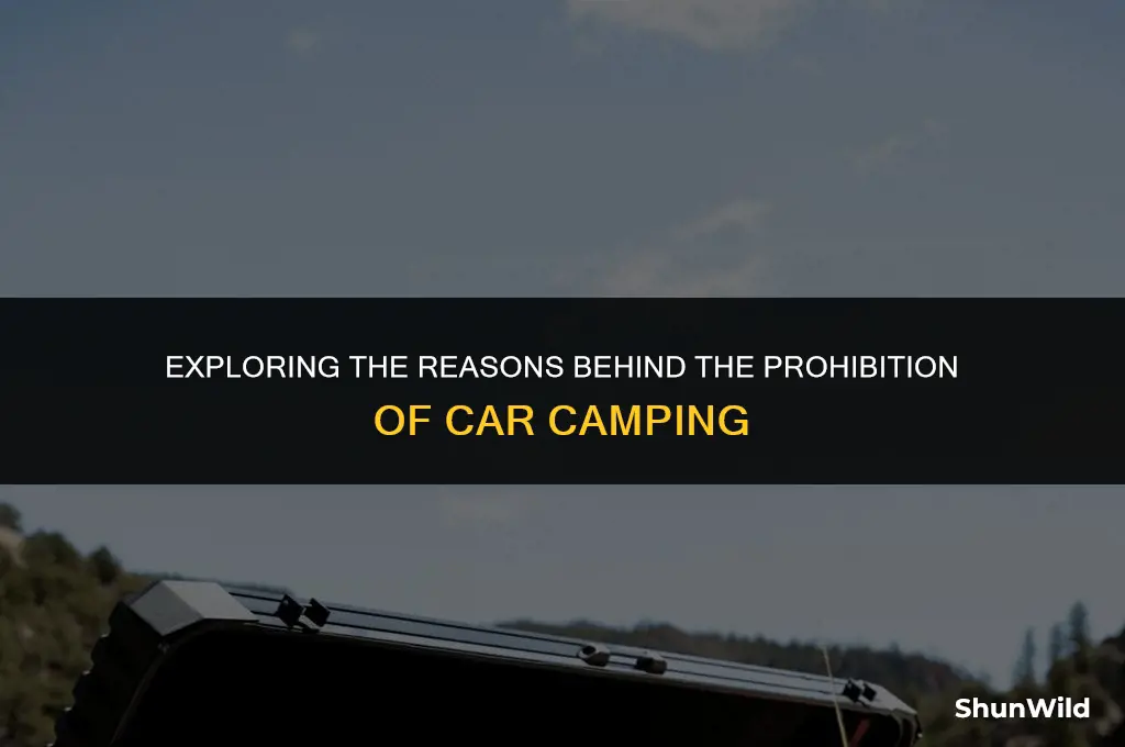 why is car camping illegal