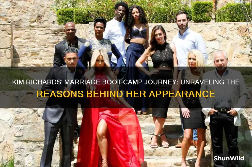why is kim richards on marriage boot camp
