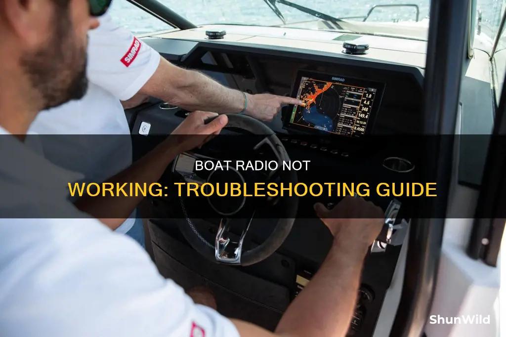 why is my boat radio not working
