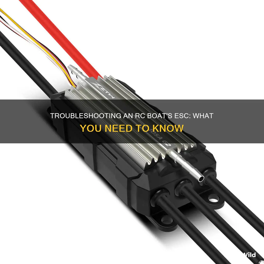 why is my esc not working in rc boat