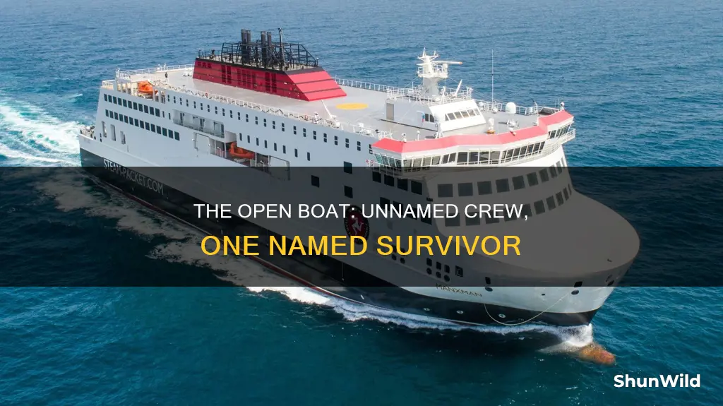 why is only one character named in the open boat