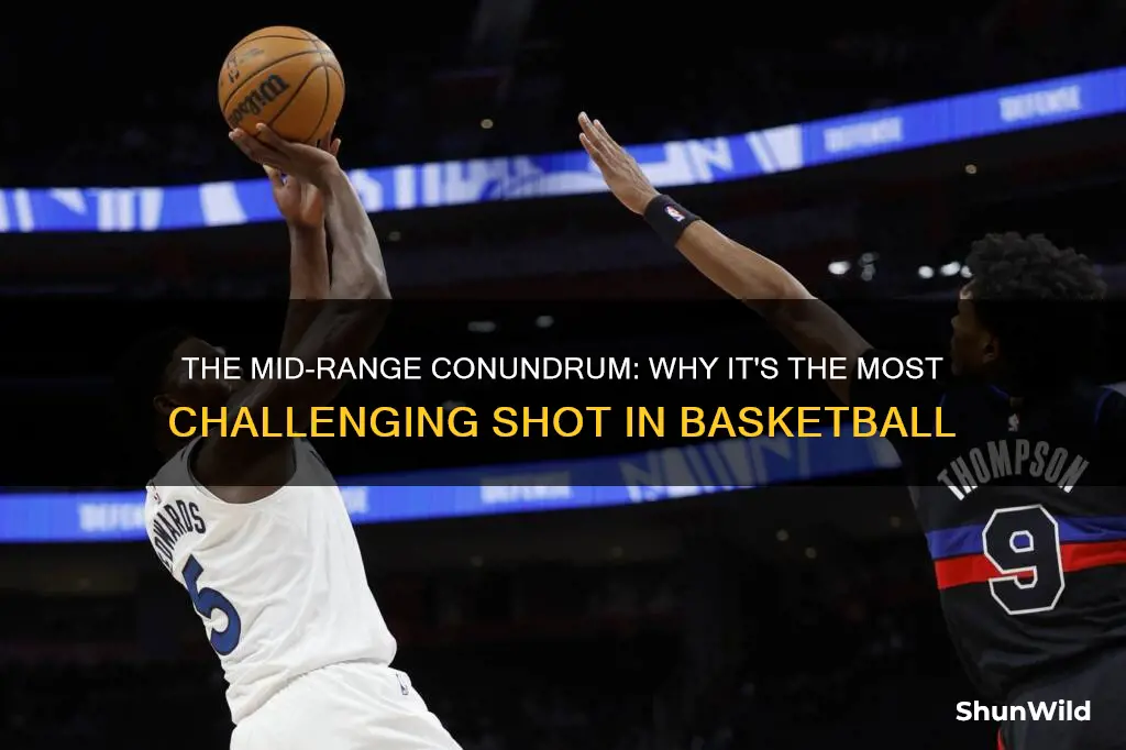 why is the mid range the hardest shot in basketball