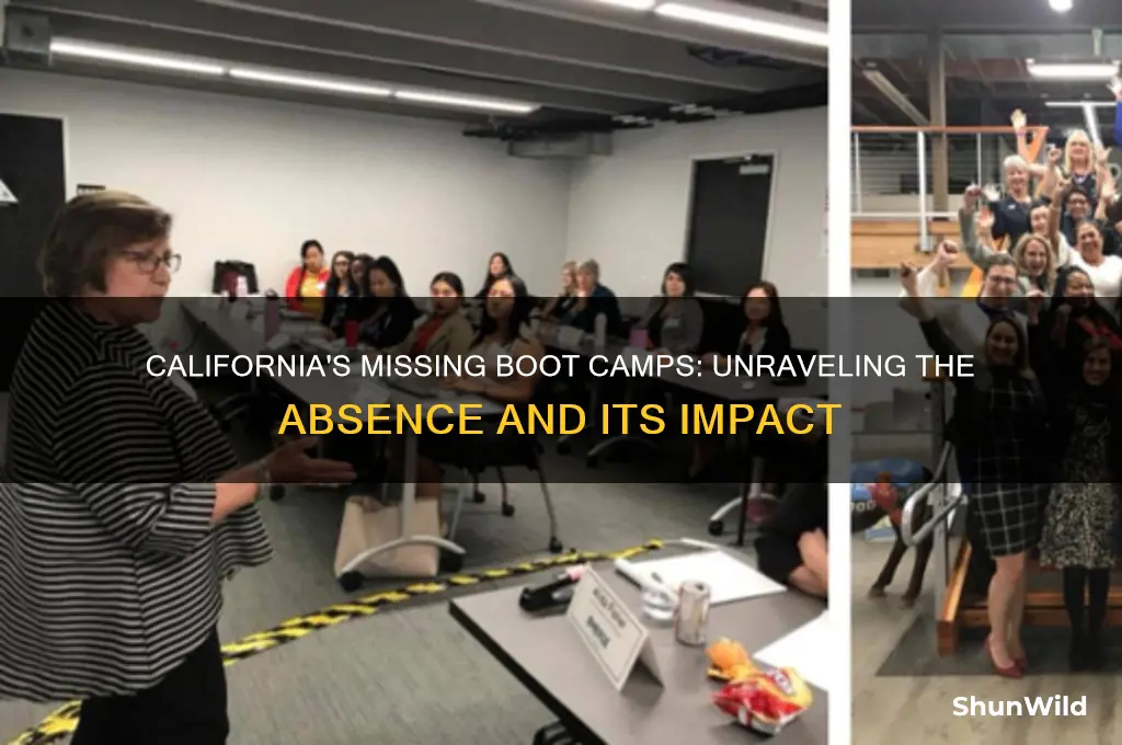 why is there no boot camps in california