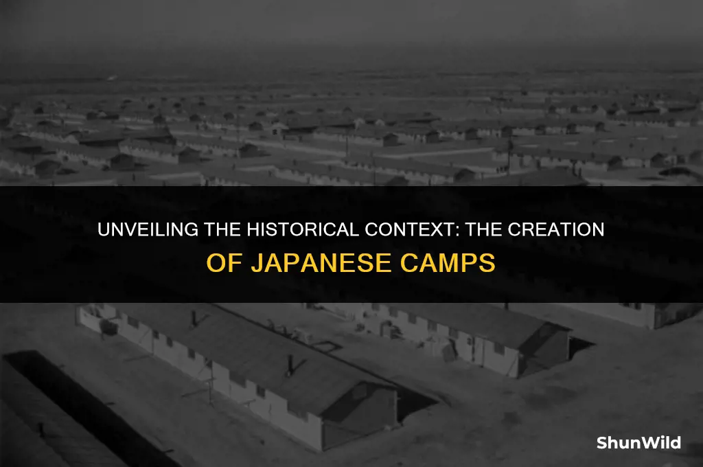 why japanese camps were created