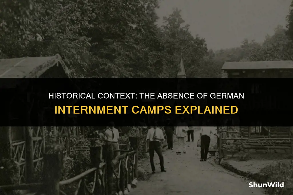 why no german internment camps