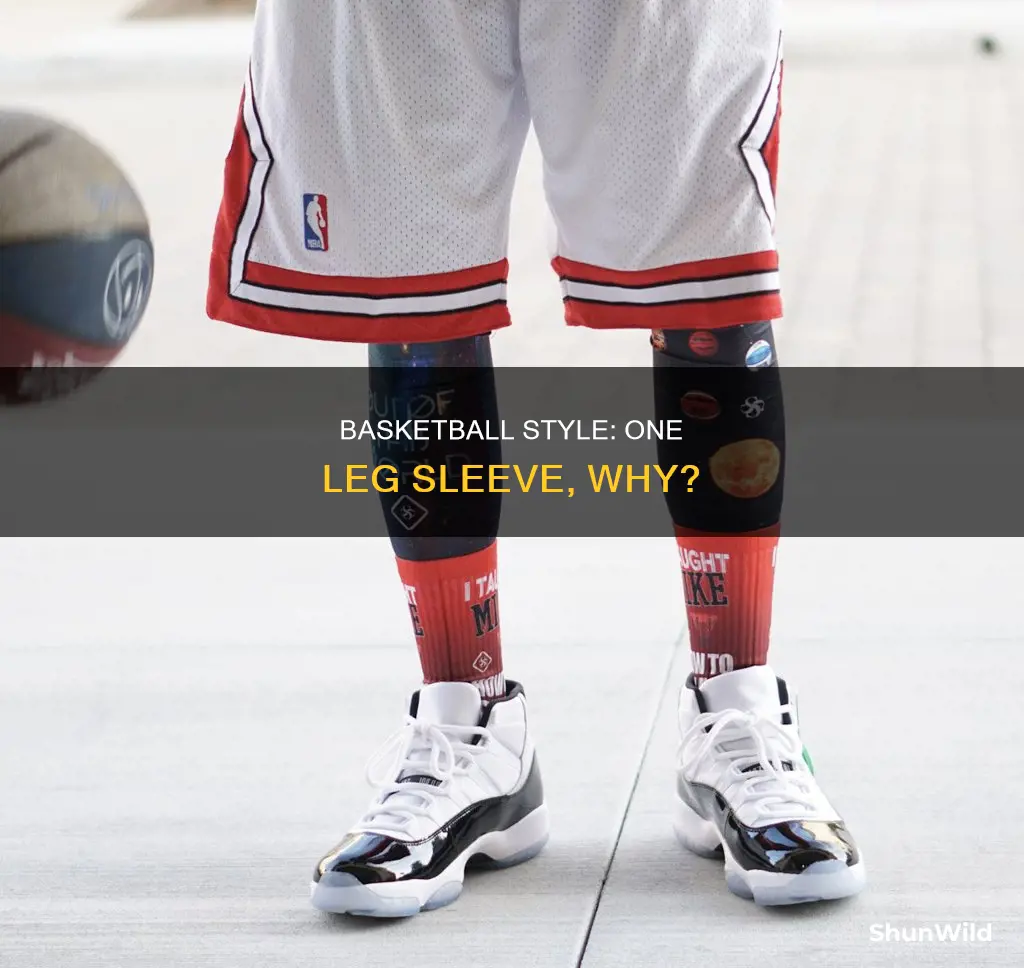 why one leg sleeve basketball