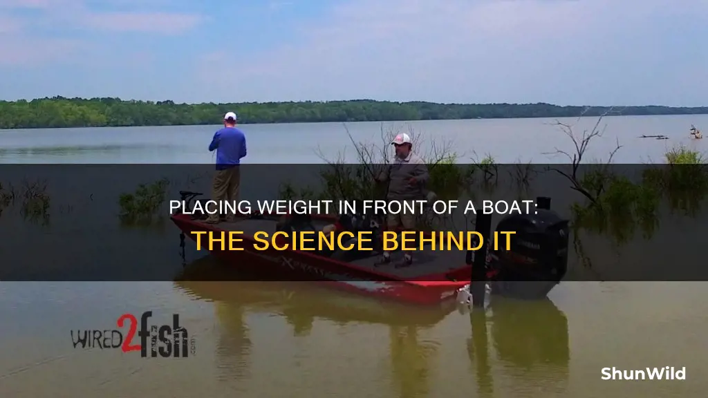 why put weight in front of boat