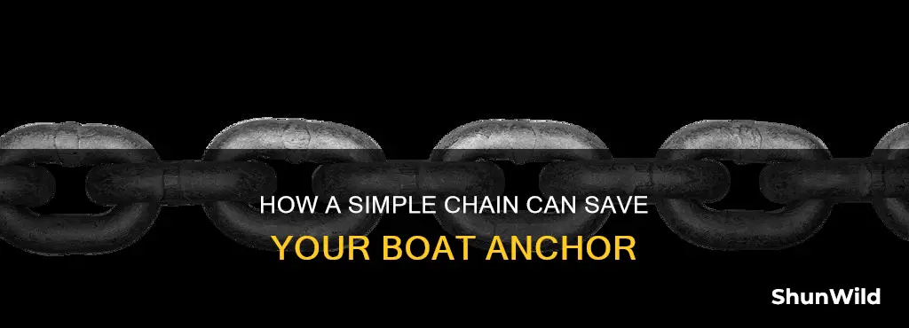 why should I put a chain on my boat anchor