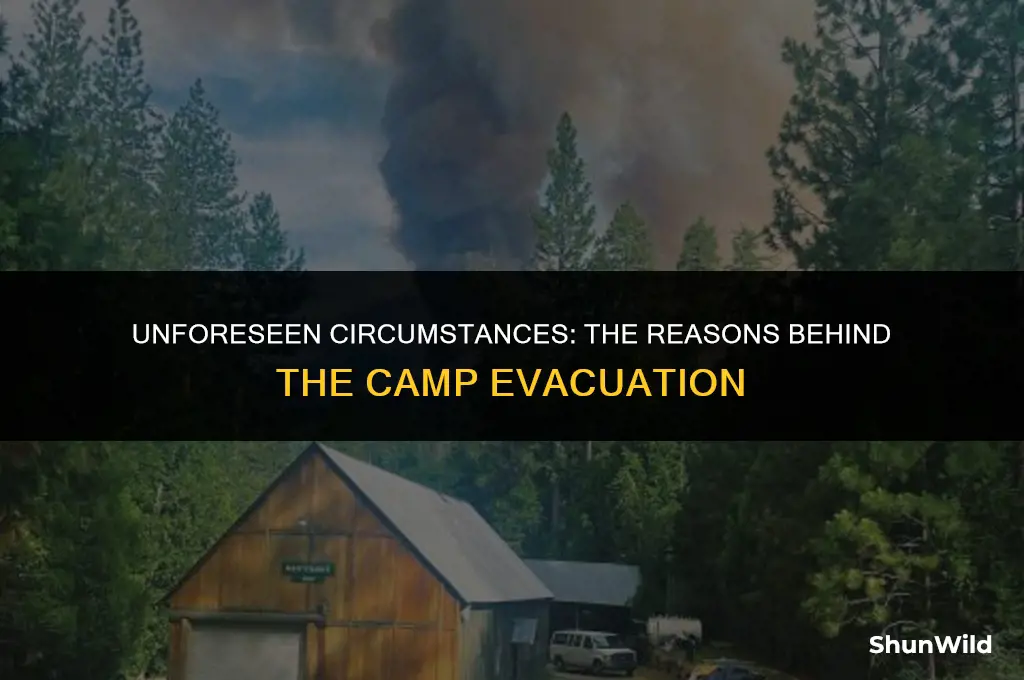 why was the camp evacuated