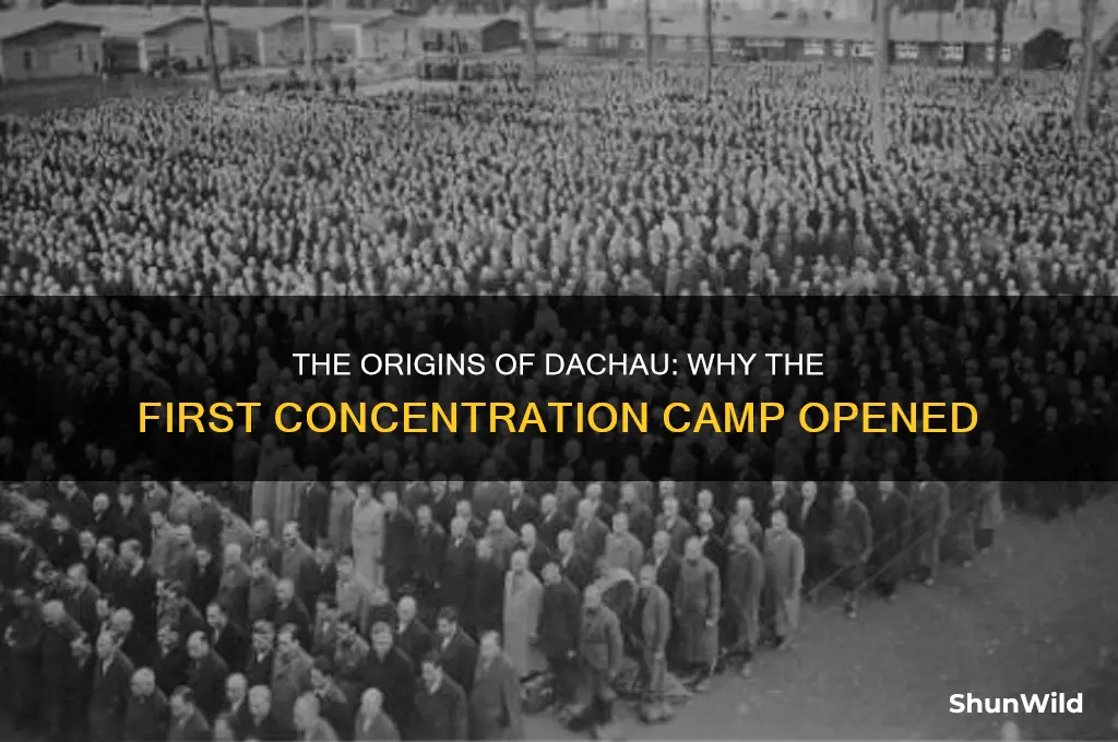 why was the first concentration camp opened