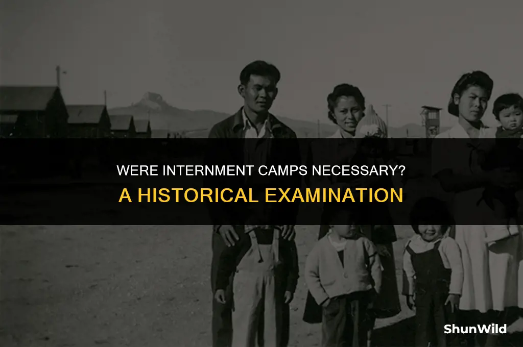 why were internment camps necessary