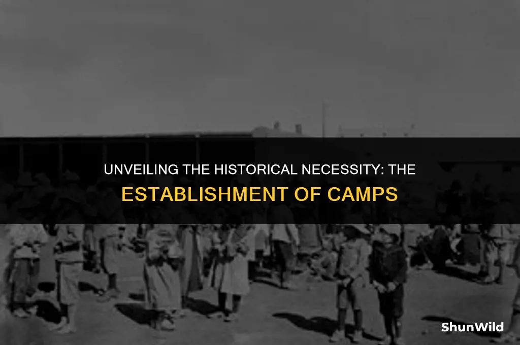 why were the camps established