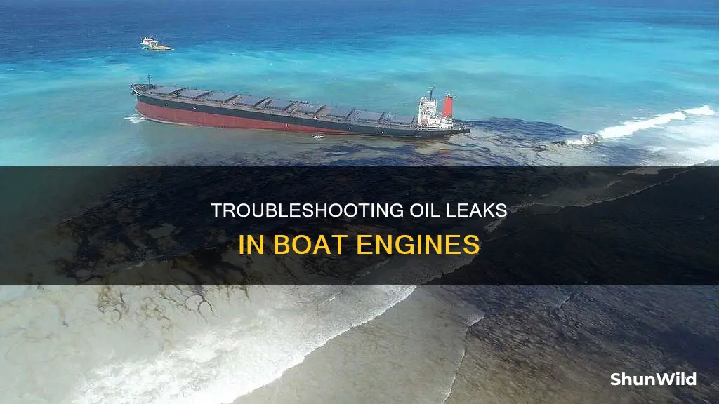 why would oil leak from my boat engine