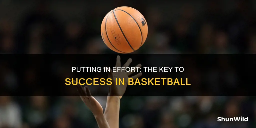 why you should you use effort in basketball