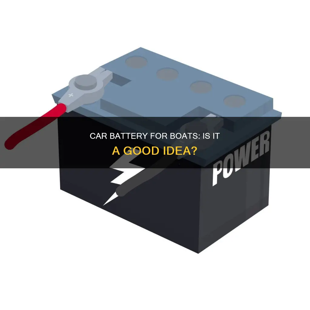 will a car battery work in a boat