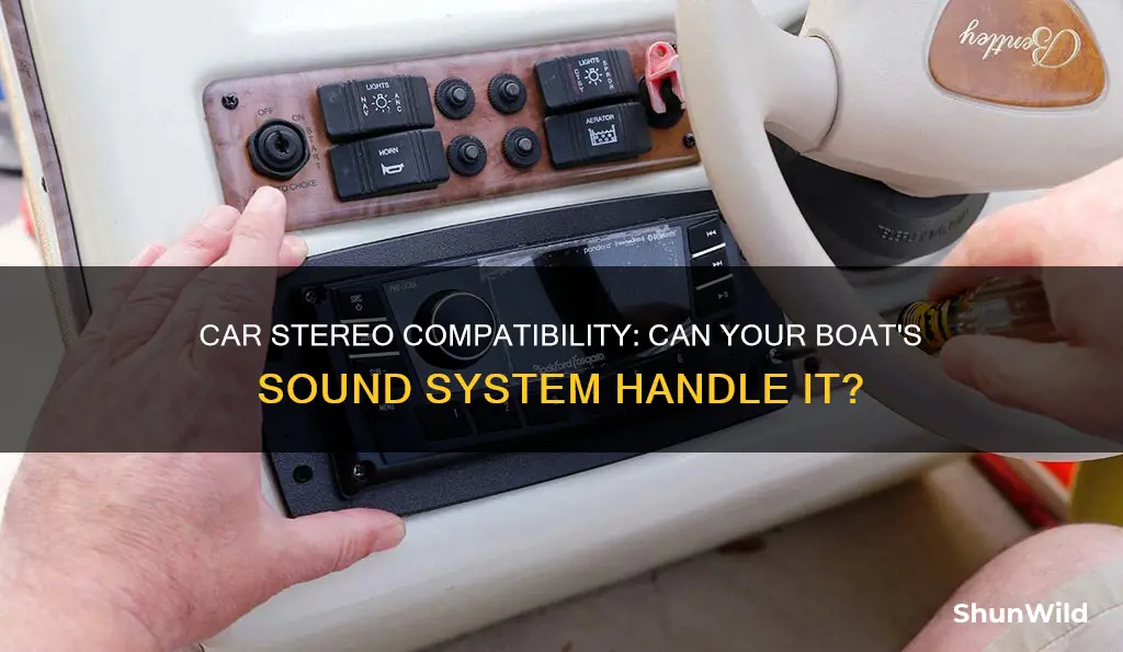 will a car stereo work in a boat