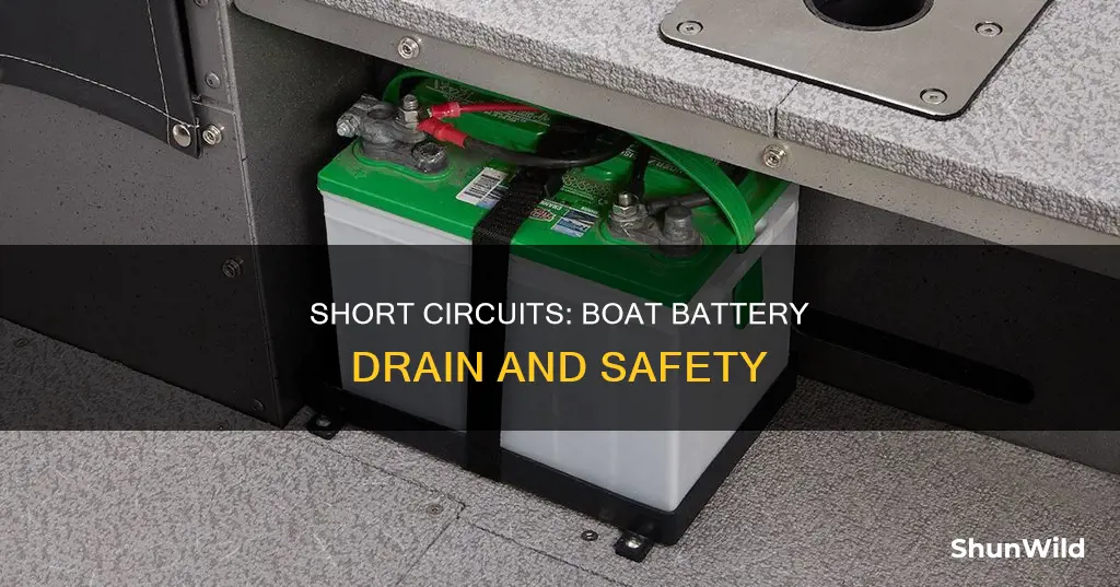 will a short drain the boat battery