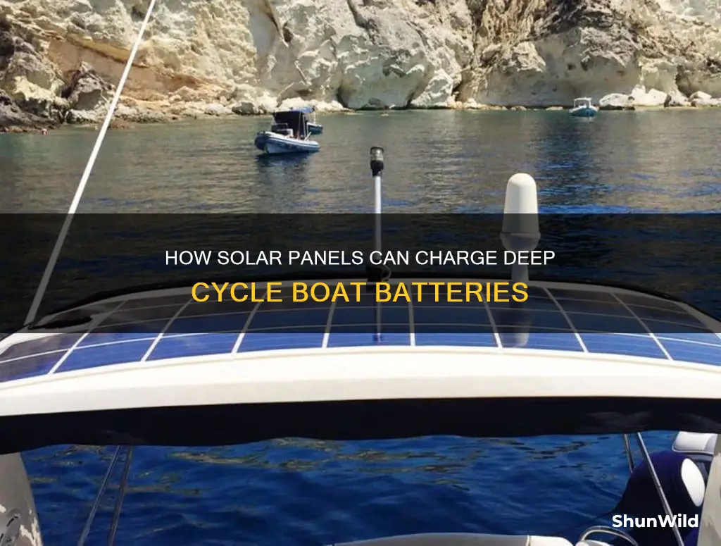 will a solar panel charge a boat deep cycle battery