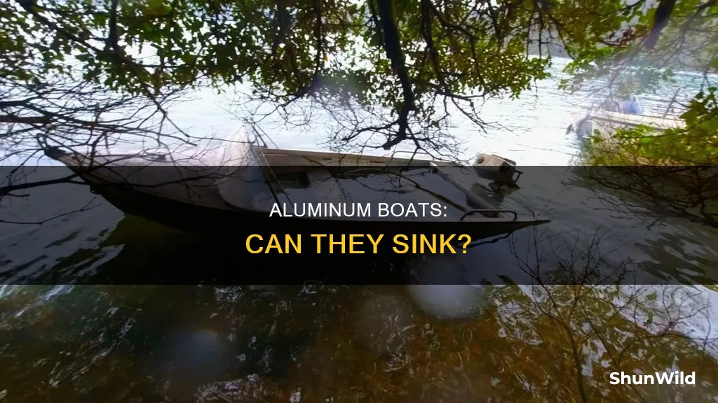 will an aluminum boat sink