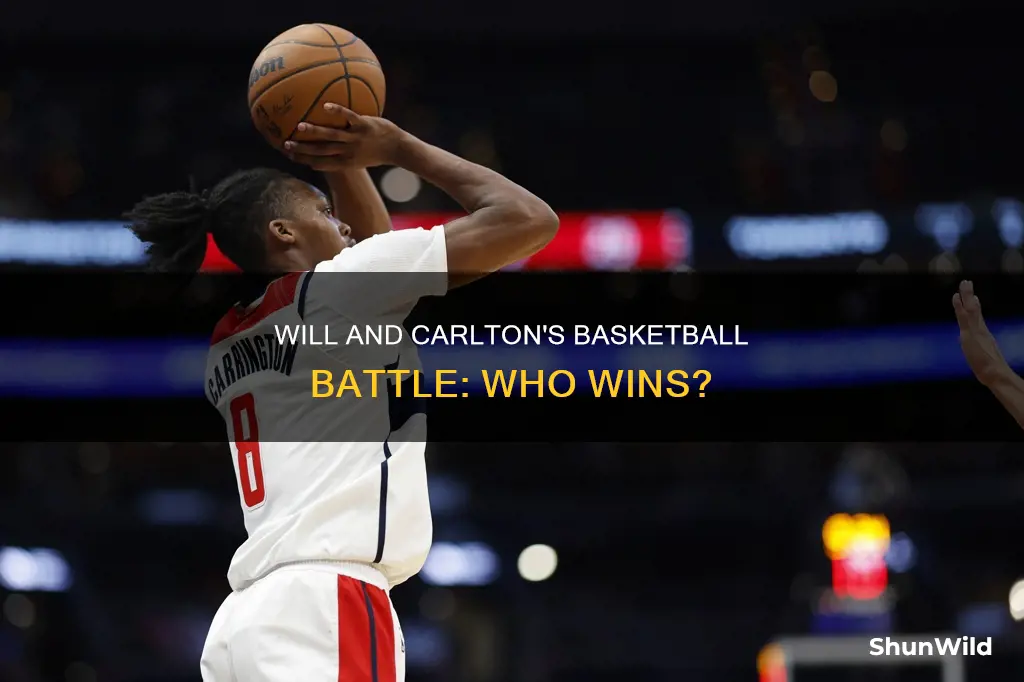 will and carlton fight over basketball
