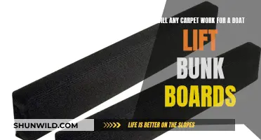Carpet Considerations for Boat Lift Bunk Boards
