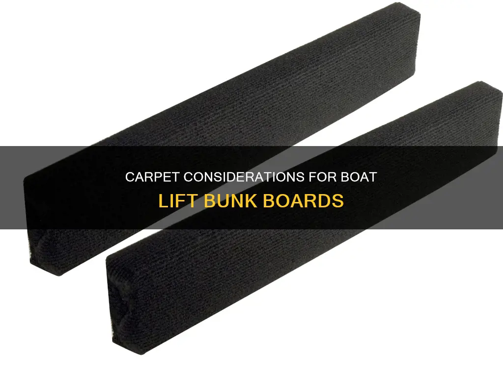 will any carpet work for a boat lift bunk boards