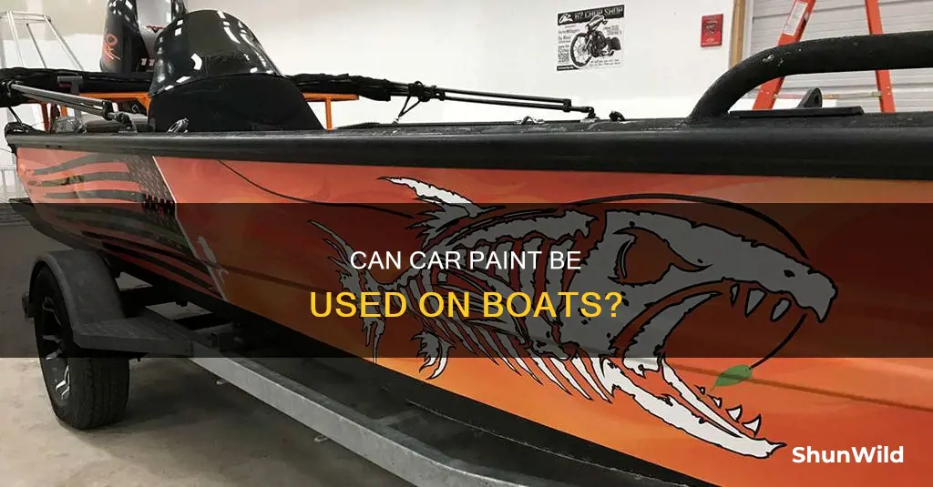 will autmotive paint work on boat