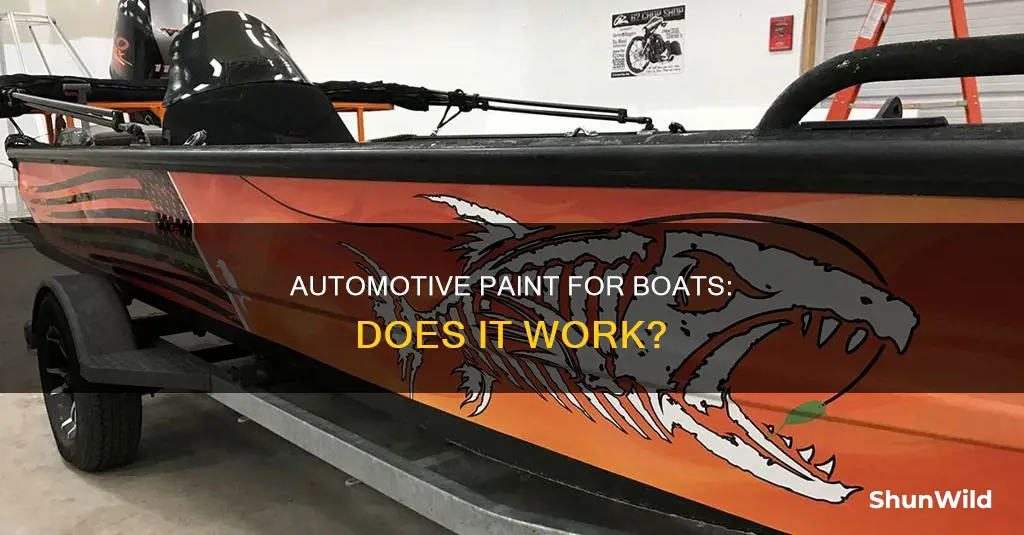 will automotive paint work on a boat