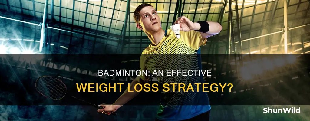 will badminton reduce weight