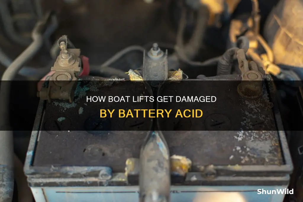 will battery acid damage boat lifts