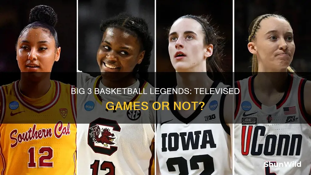 will big 3 basketball legends be televised
