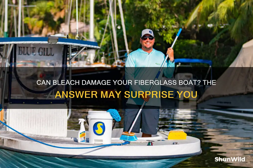 will bleach hurt a fiberglass boat