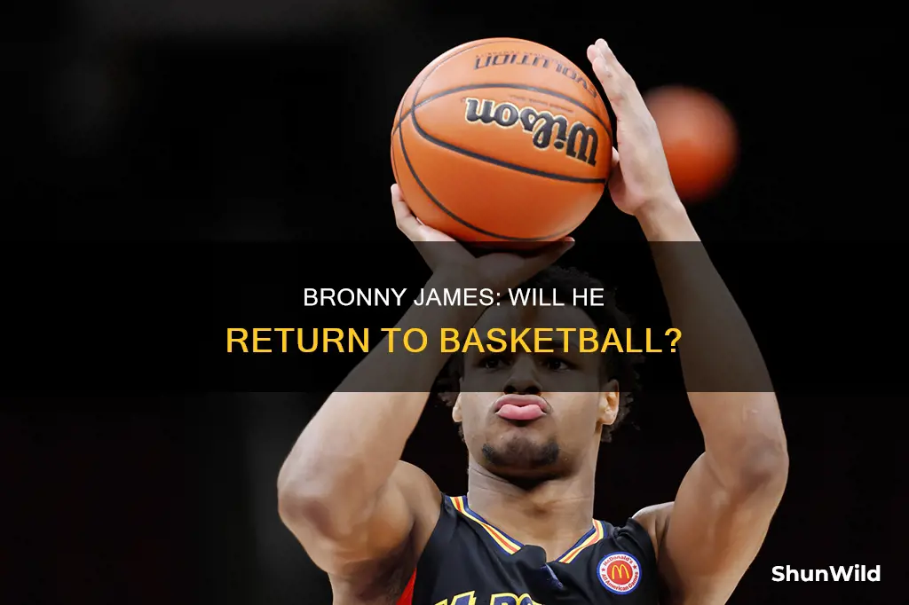 will bronny james return to basketball
