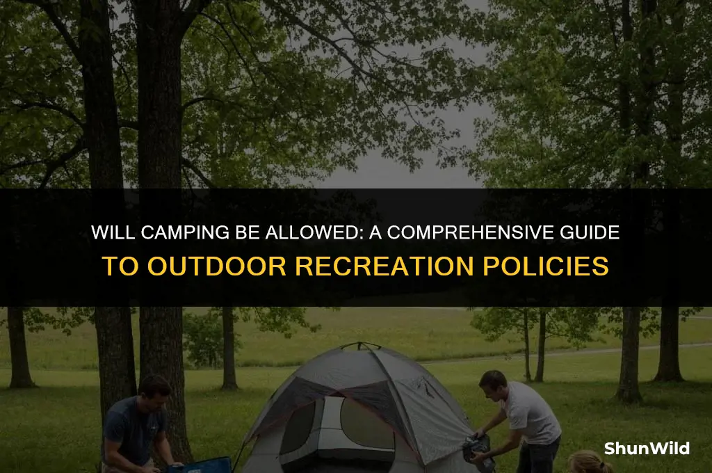 will camping be allowed